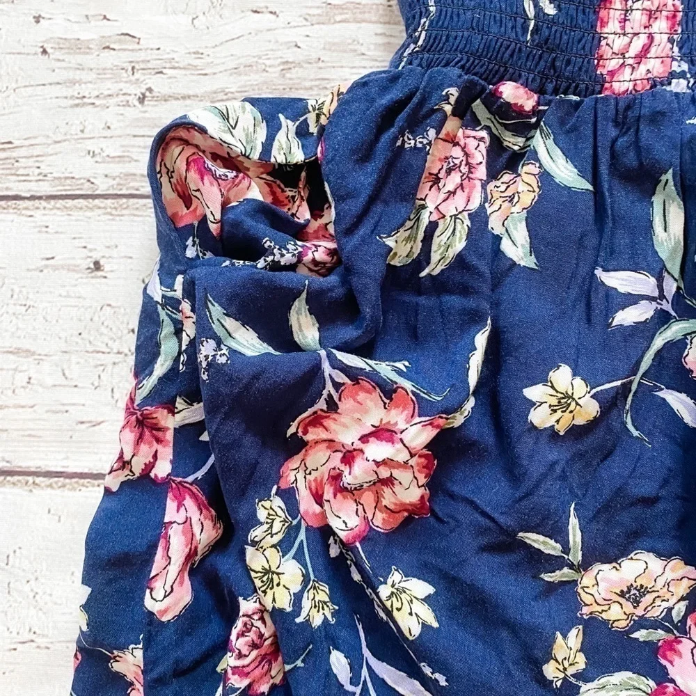 Band of Gypsies Navy Flower Dress - Picture 6 of 7